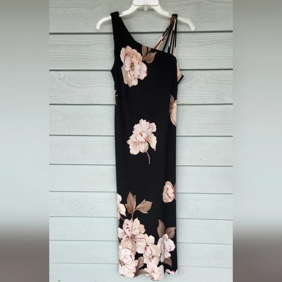 S.L. Fashions | Dresses | Sl Fashions One Shoulder Tea Or Full Length Dress  Size | Poshmark
